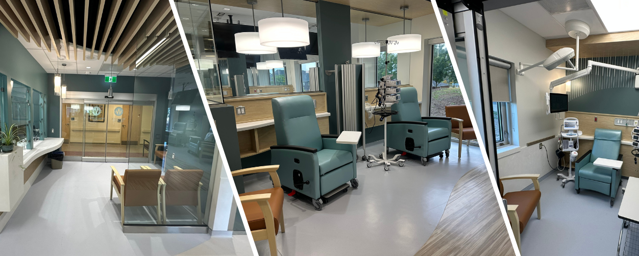 Photos of Woodstock Hospital's newly redesigned Chemotherapy Clinic.
